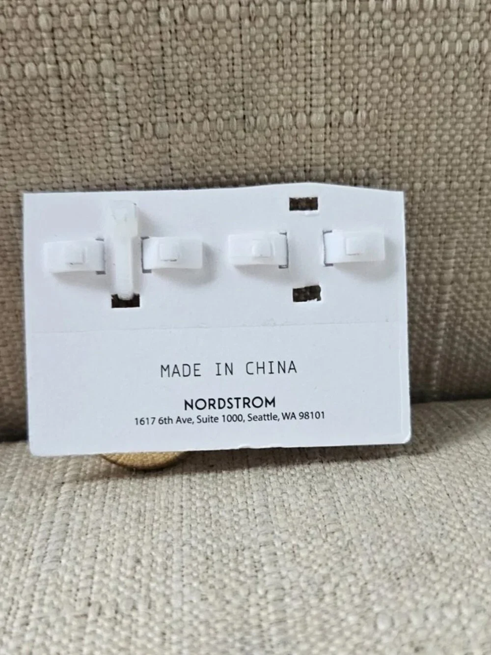 Nordstrom Women Rings Gold Tone Fashion Jewelry Nickle Free Set of 2 Size 9 NWT
